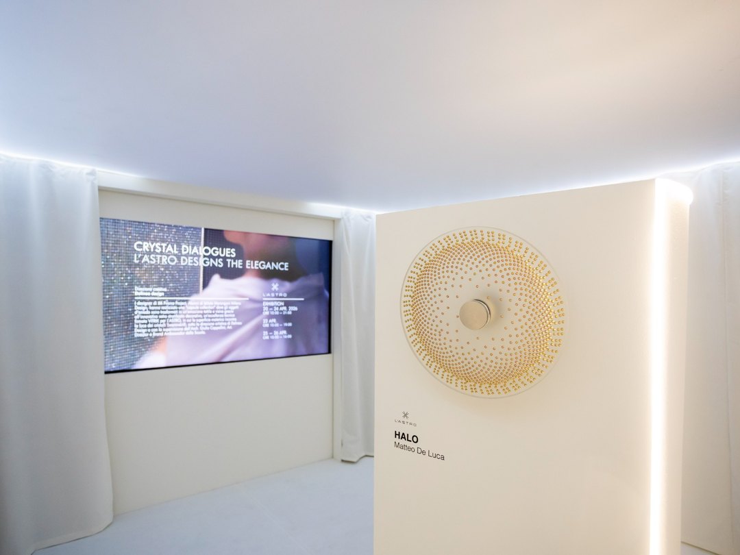 Halo wall lamp presented during Milan Design Week 2026